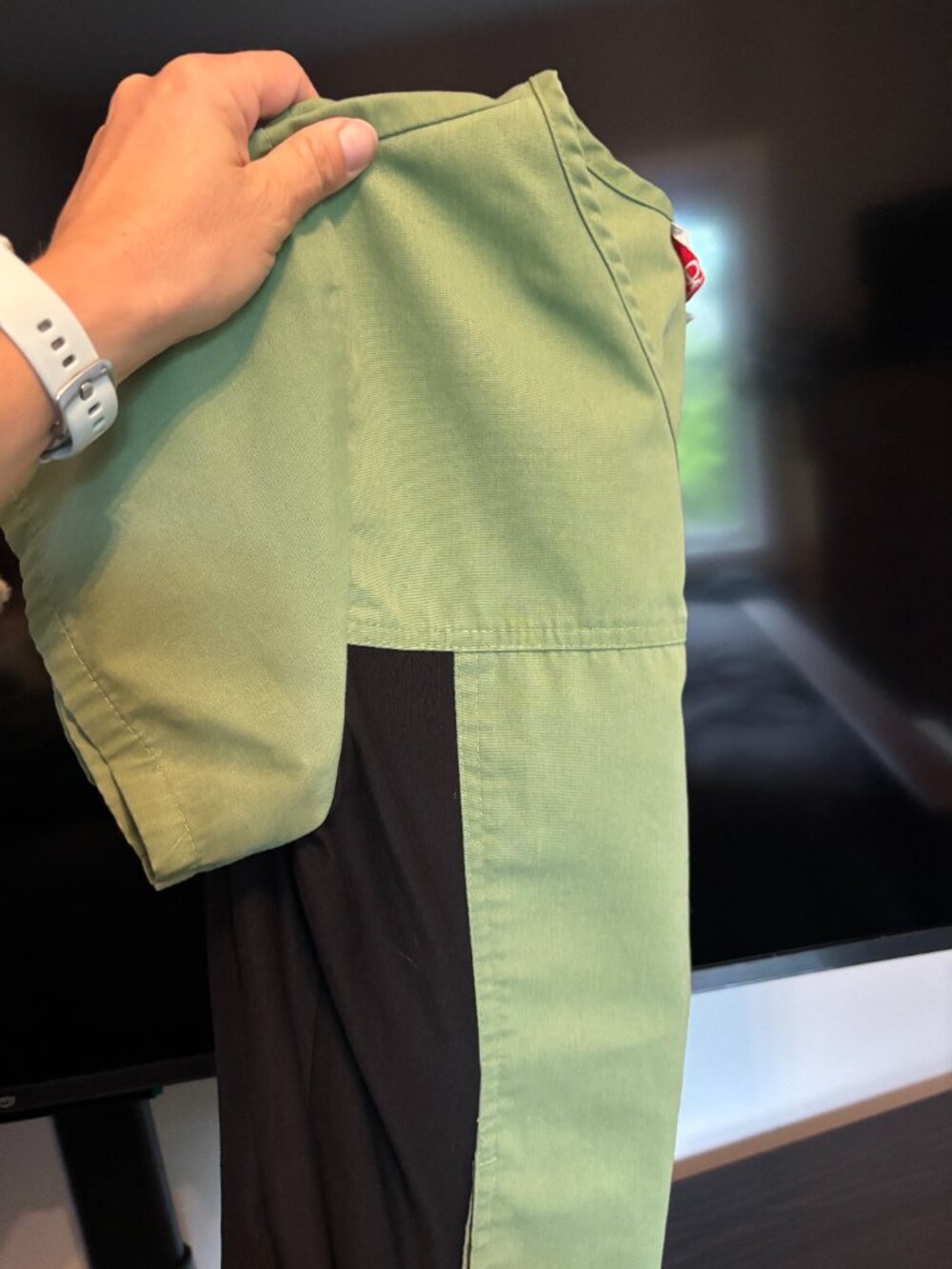 Green Scrub Top Small - Picture 2 of 2